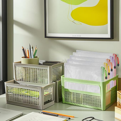 Mesh Zipper Pouch Bags, 32 Pcs Zipper Bags, 8 Size Waterproof Zipper Pouches for Organizing, Assorted Color Plastic Zipper Pouches, Mesh Bags with Zipper for Travel, School, Home and Office Supplies.