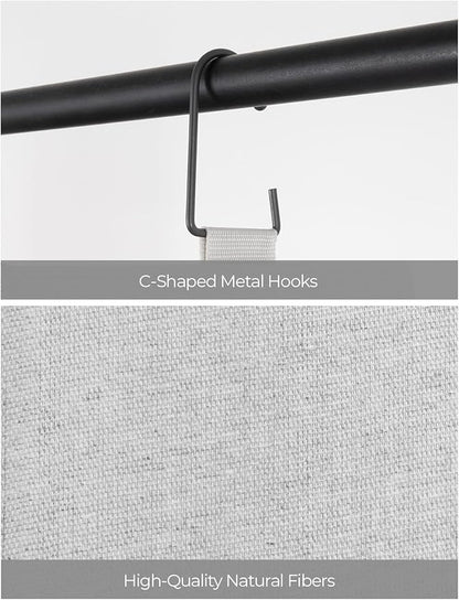 StorageWorks Hanging Closet Organizer, 3-Shelf Hanging Closet Shelves with Top Shelf, 15 ¾"W x 12" D x 31" H, Extra-Large Space, Light Grey