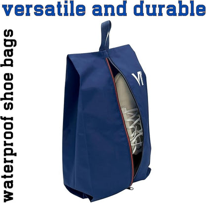 Shoe Bags Waterproof Zipper and Water-repellent Material Dust Smell Proof Versatile Durable Reliable Unisex Large Organizer Sports Travel Work School Storage Packing Lightweight Six-pack Set Gift
