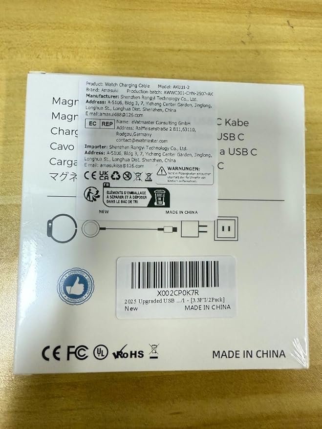 𝟐𝟎𝟐𝟓 𝐔𝐩𝐠𝐫𝐚𝐝𝐞𝐝 𝐔𝐒𝐁 𝐂 for Apple Watch Charger Magnetic iWatch Charger Wireless Portable Compatible with iWatch Ultra2 Ultra Series 11/10/9/8/7/6/SE/SE2/5/4/3/2/1-[3.3FT/2Pack]