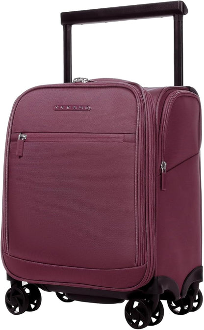 Verage Underseat Carry On Luggage with Spinner Wheels 15 inch Overnight Suitcase Travel Business Bag for Airlines Men Women