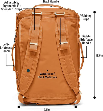 Baboon to the Moon Go-Bag Mini 32L – Detachable Straps, Small Duffle Bag for Travel, Gym Bag for Women, Mens Travel Bag, Duffel Bags for Traveling, Travel Duffel Bags for Women (Caramel)