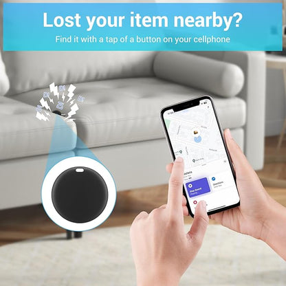 [Apple MFi Certified] LBPRT Air Tracker Tag 1 Pack, Smart Key Finder Work with Apple Find My (iOS Only, Android not Supported), Bluetooth Item Locator for Luggage Suitcase, Wallet. Replaceable Battery
