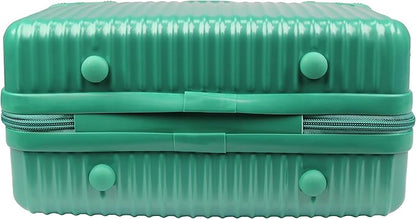 World Traveler VentureX Airline Approved 2-Piece Carry-On Luggage Set – Lightweight Hardside Polycarbonate Suitcase with Spinner Wheels - Green