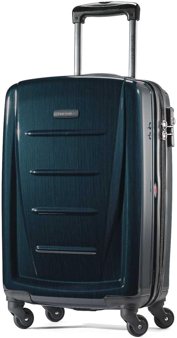 Samsonite Winfield 2 Hardside Expandable Luggage with Spinner Wheels, Teal, Checked-Large 28-Inch