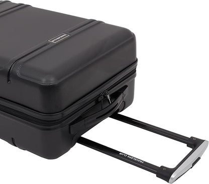 Travelers Club Skyline Spinner Luggage, Black, 20-Inch Carry-On