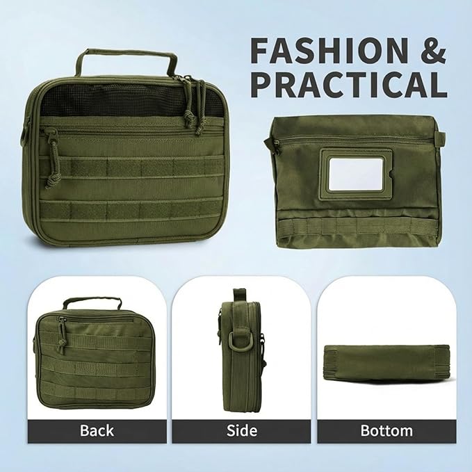VELVEBAG Mens Toiletry Travel Bag Hanging Toiletry Bag Toiletry Bag Shaving Bag for Men Travel for Cosmetic,Toiletries Accessories, Green