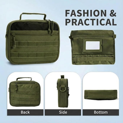 VELVEBAG Mens Toiletry Travel Bag Hanging Toiletry Bag Toiletry Bag Shaving Bag for Men Travel for Cosmetic,Toiletries Accessories, Green