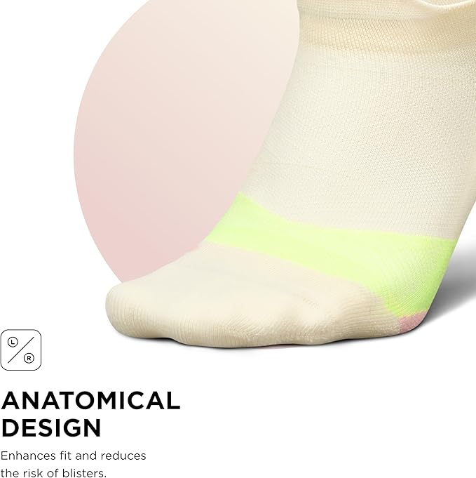 Feetures Elite Light Cushion No Show Tab Athletic Ankle Socks - Sport Sock with Targeted Compression