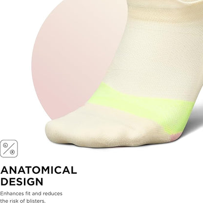 Feetures Elite Light Cushion No Show Tab Athletic Ankle Socks - Sport Sock with Targeted Compression