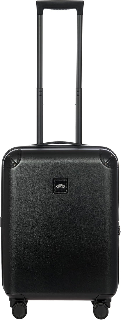 Bric's Amalfi Lightweight Hard Shell Suitcase – Expandable Carry-On with Water-Repellent Zip, Smooth 360° Wheels & TSA Lock - 21 Inch, Black