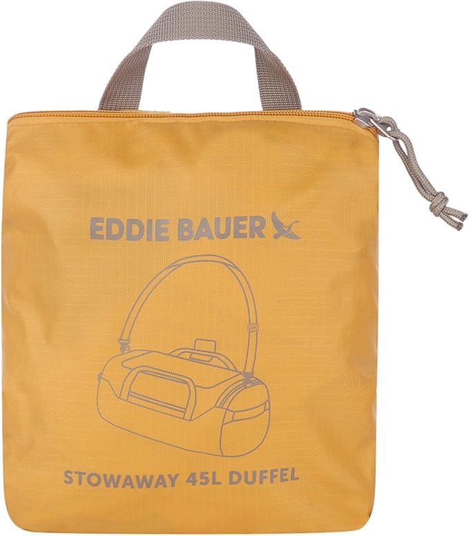 Eddie Bauer Stowaway Packable Duffel Bag | Travel | Foldable | Lightweight | Durable | Ripstop Polyester