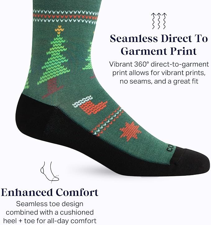 Comrad Nylon Knee High Socks - 15-20mmHg Graduated Compression Socks - Soft & Breathable Support Unisex Socks