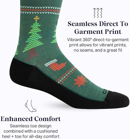Comrad Nylon Knee High Socks - 15-20mmHg Graduated Compression Socks - Soft & Breathable Support Unisex Socks