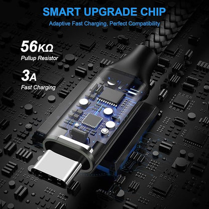 etguuds Long USB A to USB C Cable 10ft, 2-Pack Fast Charging Type C Charger Cord for iPhone 17 16 15 Pro Max Plus Air 16e, Samsung Galaxy S25 S24 S23 S22 S21 S20 S10 Note 20 A17 A16 A15 A26 A36 A56
