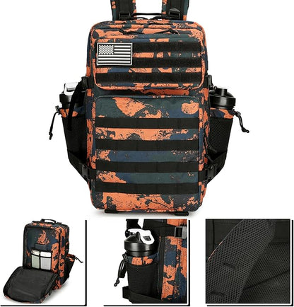 45L Tactical Assault Backpack 3 day assault pack with Molle Waterproof backpack Rucksack for Tactical Backpacks (Mars Camo)