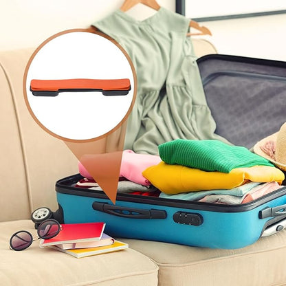 uxcell 2 Pcs Luggage Handle Replacement 8.5 Inch Suitcase Handle Carry Strap Plastic Pull Handle Grip Luggage Replacement Parts with Screws for Suitcase Box Luggage Case, Orange