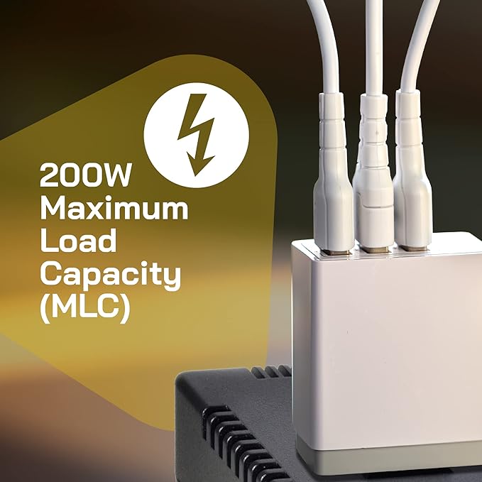 ELC 200-Watt Voltage Converter - Step Down - 220v to 110v / 240v to 120v Travel Power Converter - for Hair Straightener, Hair Dryer, Laptops and Chargers, CE Certified [3-Years Warranty]