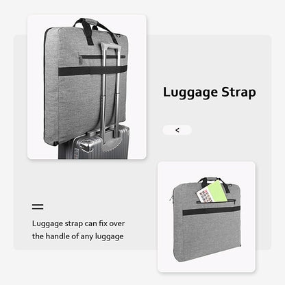 MATEIN Carry On Garment Bags for Travel, Water Resistant Hanging Suit Bag for Men Women, Foldable Garment Luggage with Wrinkle Free Suitcase Cover for Suit Gown Overshirt Sweater, Grey
