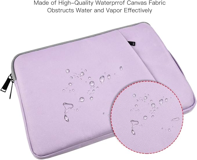 Laptop Case 15.6 Inch, Laptop Sleeve Computer Carrying Bag for HP Pavilion/Envy x360, Dell, ASUS VivoBook/ZenBook 15, HP Lenovo Samsung MSI Acer Chromebook Notebook Computer Case, Purple
