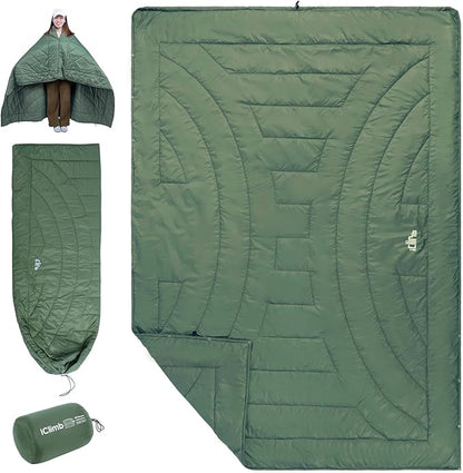 iClimb 3M Thinsulate Insulation Warm Camping Blanket Ultralight Compact