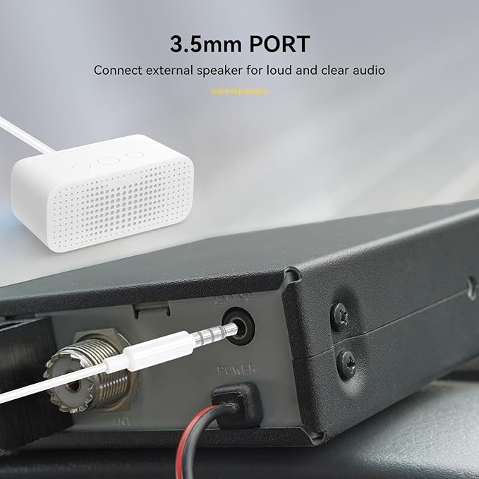 Retevis MB2 AM/FM Professional CB Radio, 40 Channels Mini Radio, Easy to Operate, Squelch Knob ASQ, VOX, Auto-Scan, CB Mobile Radio for Truckers, Black
