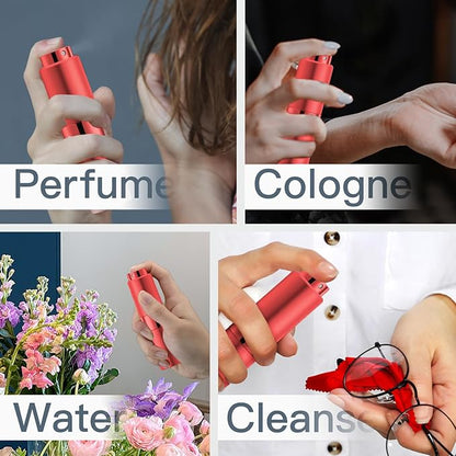 Perfume Travel Refillable Atomizer Bottle: Cologne Spray Mini for Refill - Empty Fragrance Sprayer for Men - Large Size 20ML Red