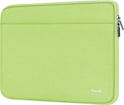 Laptop Sleeve Case 15.6 inch, Shockproof Protective Notebook Cover with Accessory Pocket, Carrying Laptop Bag for HP, ASUS, Dell, Lenovo, Acer, Light Green