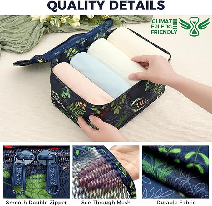 BAGAIL 9 Set Packing Cubes Luggage Packing Organizers for Travel Accessories