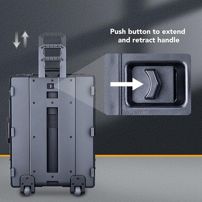 Lykus HC-7240 Large Waterproof Hard Case with Wheels and Customizable Foam, Interior Size 28.3x21.6x15.6 inch, Suitable for cameras, lenses, electronic equipment and more
