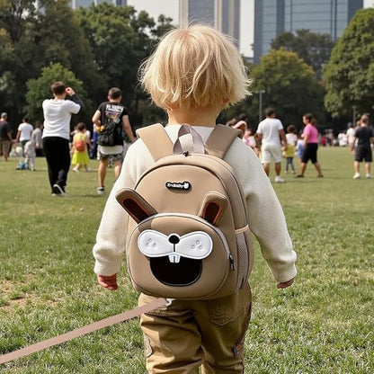 Padgene Toddler Backpacks Kids Preschool Backpack Waterproof Neoprene Animal Schoolbag Lunch backpack 3D Cartoon Mini Travel Bag for Boys Girls Ages 3-5