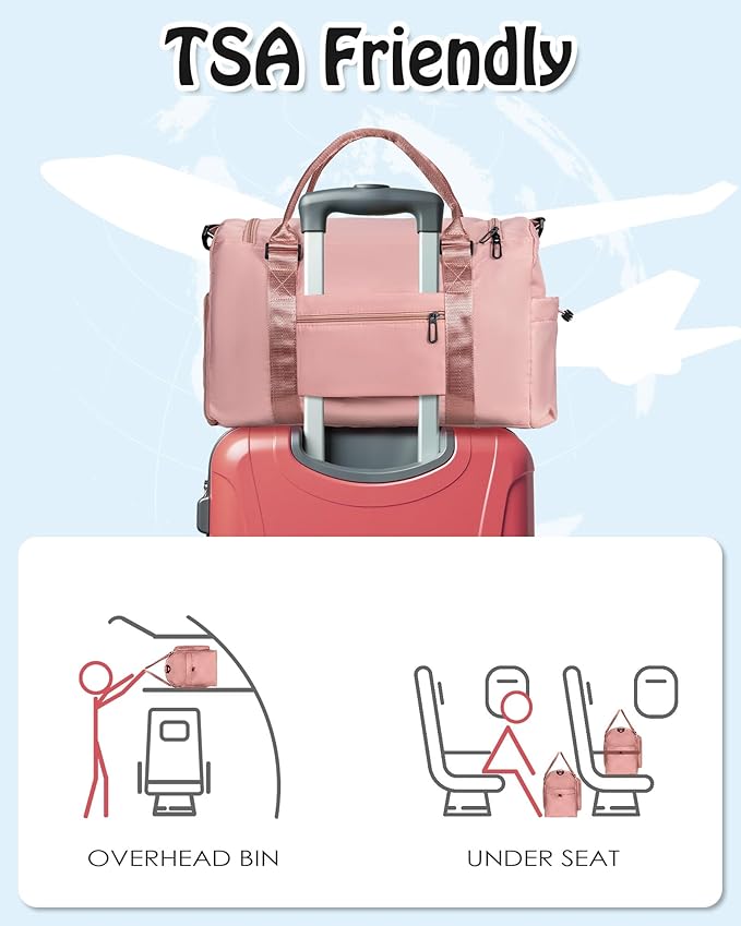 Gift for Women Duffel Bag: Personalized Travel Gym bags, Dance Cheer bag Sports for Girl, Kid Gymnastics Bags, Birthday Gifts for Women Girls Kids Teens Mom Teacher