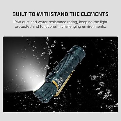 OLIGHT Perun 3 Rechargeable Headlamp Flashlight, 3000 Lumens LED Headlight with Red Light, Waterproof Head Lamp with Headband for Outdoor Camping, Hiking, Working (Dream Blue)