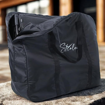 Strolee Padded Double Stroller Travel Bag & Protective Storage Cover For Airplane Gate Check - Universal Fit On Most Double Travel Strollers