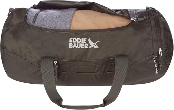 Eddie Bauer Stowaway Packable Duffel Bag | Travel | Foldable | Lightweight | Durable | Ripstop Polyester