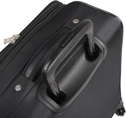 Nicole Miller Carry on Luggage Collection - Large 28 Inch Expandable Softside Suitcase - Lightweight Checked Bag With 4-Rolling Spinner Wheels