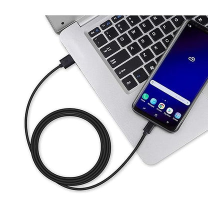 Smays USB C Cable Bulk 10-Pack 3ft, Type C Phone Charger Lot Black
