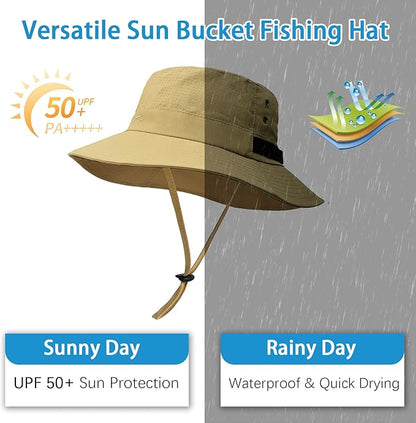 Sun Bucket Hat for Men Women Fishing Beach Safari Hats for Golf Hiking Hunting Outdoor UPF 50+