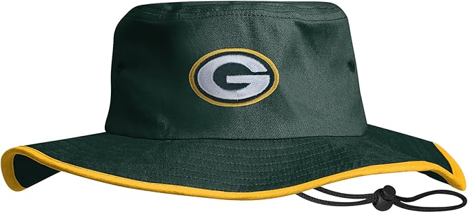 NFL Solid Team Color Logo Sport Outdoor Sun Bucket Boonie Hat