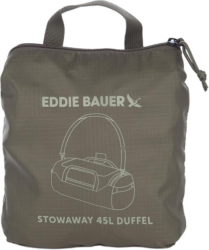 Eddie Bauer Stowaway Packable Duffel Bag | Travel | Foldable | Lightweight | Durable | Ripstop Polyester