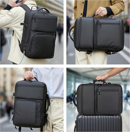 Travel Backpack for Men, Carry on Backpack Expandable 45L Suitcase Backpack Airline Approved Large Luggage Business Weekender Bag