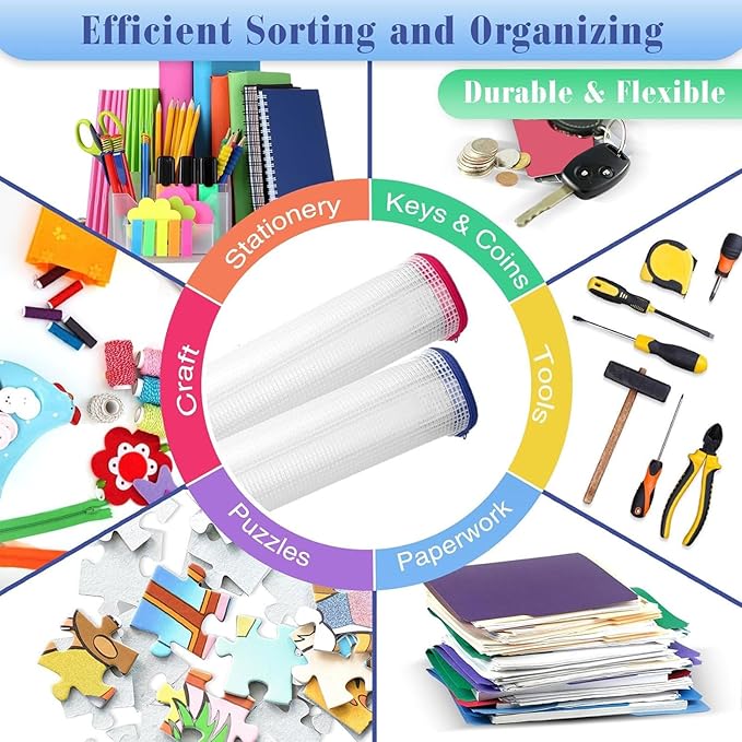 Jetec 32 Pcs Mesh Zipper Bags Toy Storage Bikini Organizer Bag Bolsas Para Guardar Trajes De Bano Waterproof Zipper Reusable Pouch Puzzle Multipurpose for Storage Office(Classic Color,7.5 x 5 Inch)