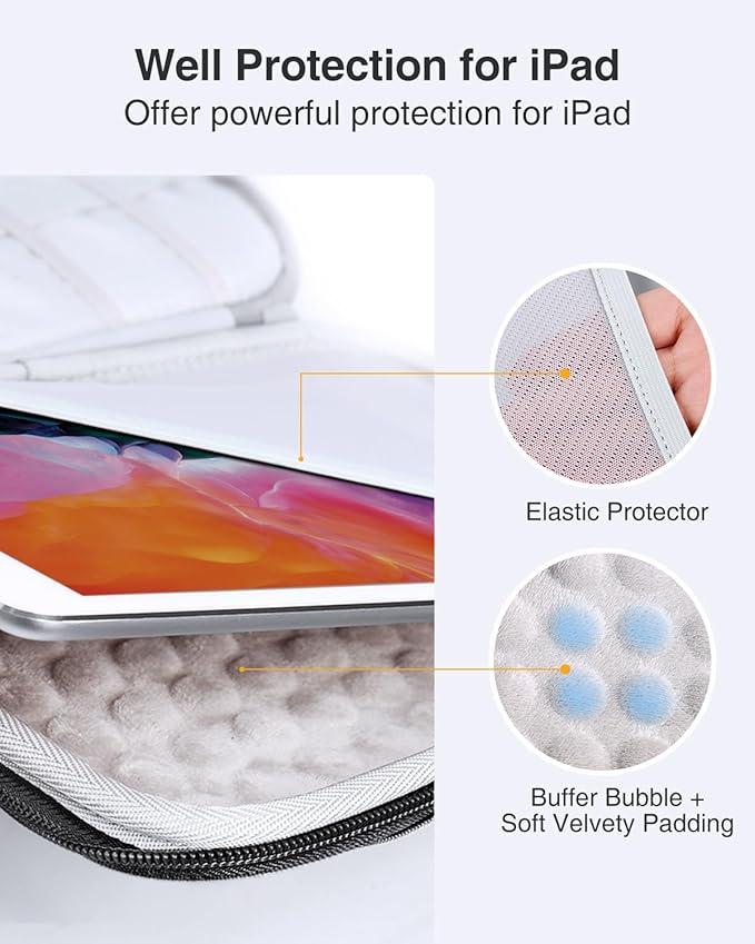 Luxtude Electronic Organizer Travel Case Large, Hard Case for Electronics, Sturdy Tech Organizers, Travel Cable Bag with Shoulder Strap, Hard Charger Organizers, Fits for iPad(Up to 11’’), Tech Gifts