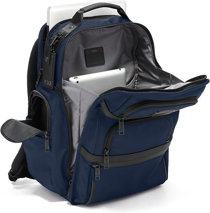 TUMI - Alpha Brief Pack - Men's Laptop Backpack with Padded Adjustable Straps - Fit up to 15" Screen - 17.0" X 12.0" X 8.0" - Navy