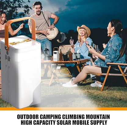 Solar Battery - 120w Fast Charger | Solar Battery Bank for Camping Use, 50000mah Survival Pack & Led Light Feature for Road Trip Charging Hiking Gear Backpacking Setup and Fishing