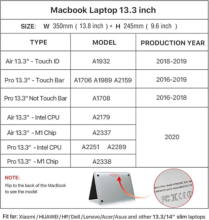 Top Grain Leather 13.3" Slim Laptop Sleeve Bag, Vintage Design with 2 Zip Pockets, Fully Handmade, Compatible with MacBook Pro 13.3" MacBook Air 2022 DELL XPS 13" & other PC, Brown 13.3 Inch