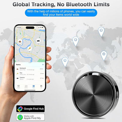 iOS and Andriod Airtag,Andriod Tracker Tags,Air Tag for Andriod,Support Dual System,Works with Google Find Hub and Apple Findmy, Locator & Tracker for Luggage, Key, Wallet, Backpack and More