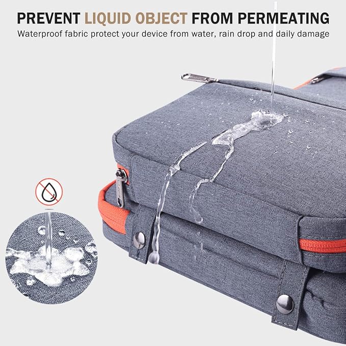 Voova Laptop Sleeve Case 13 14 Inch Compatible with MacBook Air 13 M2/M3/M4, MacBook Pro 13/14,13.5”Surface Laptop 4/5,Chromebook 14,2 in 1 Waterproof Computer Bag with Detachable Accessory Pouch