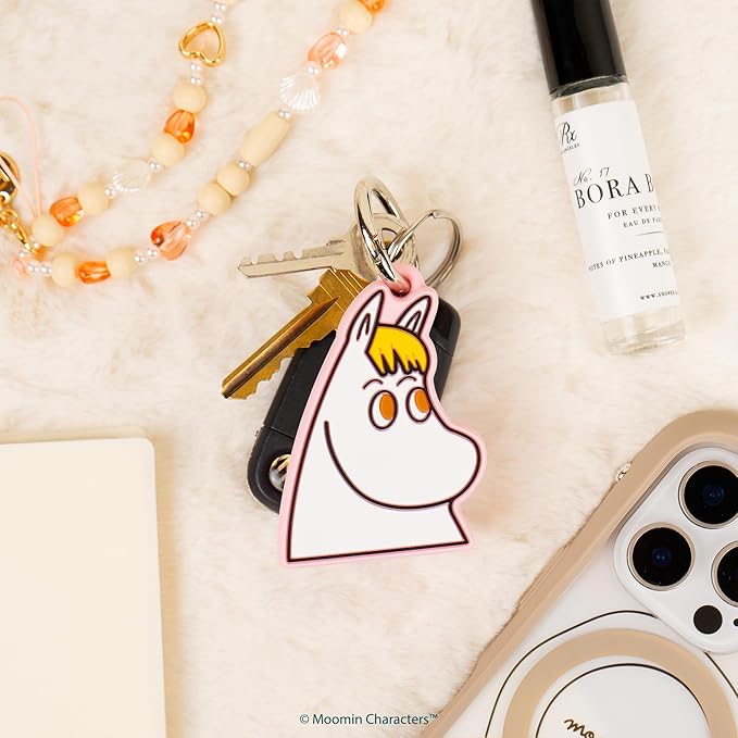 iFace Moomin Character Figure Case [Compatible with Apple AirTag] – Silicone Protective Keychain Cover [Carabiner Clip Included] – Snorkmaiden