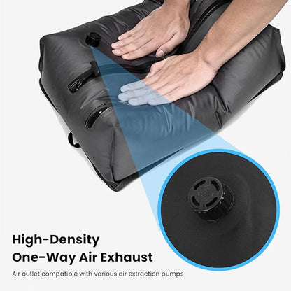 Vacuum Bags for Travel, Clothes Packing Reusable Compression Bag, Space Saver Vacuum Seal Packing Cubes, for Luggage, Backpacks, Suitcases (25L)